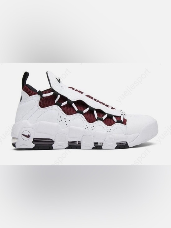 Nike White and Maroon Air Money Athletic Shoes. Size 13 with Box. main image 5